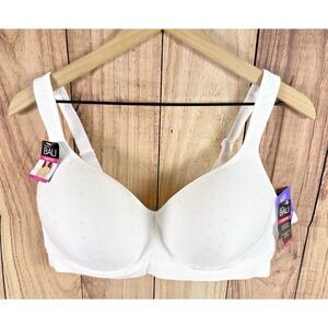 Bali Comfort Wirefree Bra White No Slip Adjustable Straps 42D‎ 3463 NWT